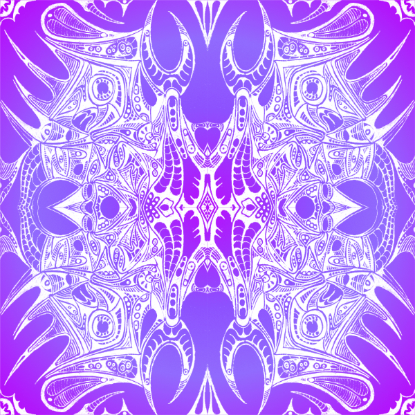 Purple / White