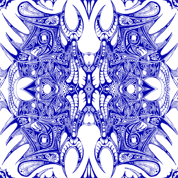 White / Blue