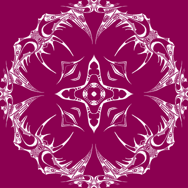 Magenta / White