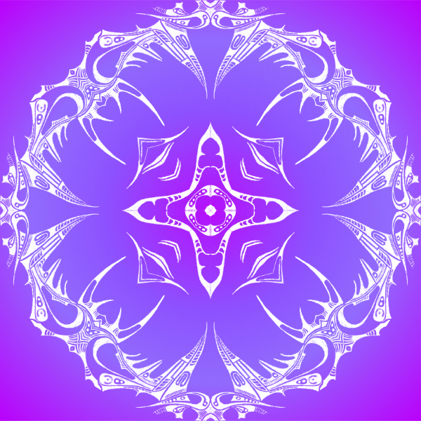 Purple / White